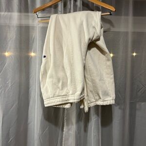 Champion XXL/EEG Cream/Off-White Cotton Blend Sweatpants Loungewear